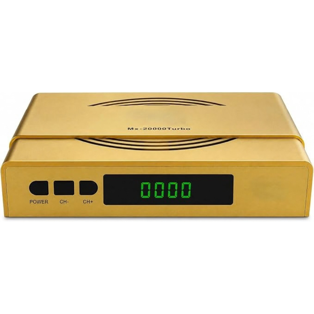 3 ريسيفر MX-20000 تربو فل اتش دي 1080p - ذاكرة RAM 2GB، فلاش 16MB، ثنائي النطاق 5G/2.4G واي فاي مدمج - الصورة 1